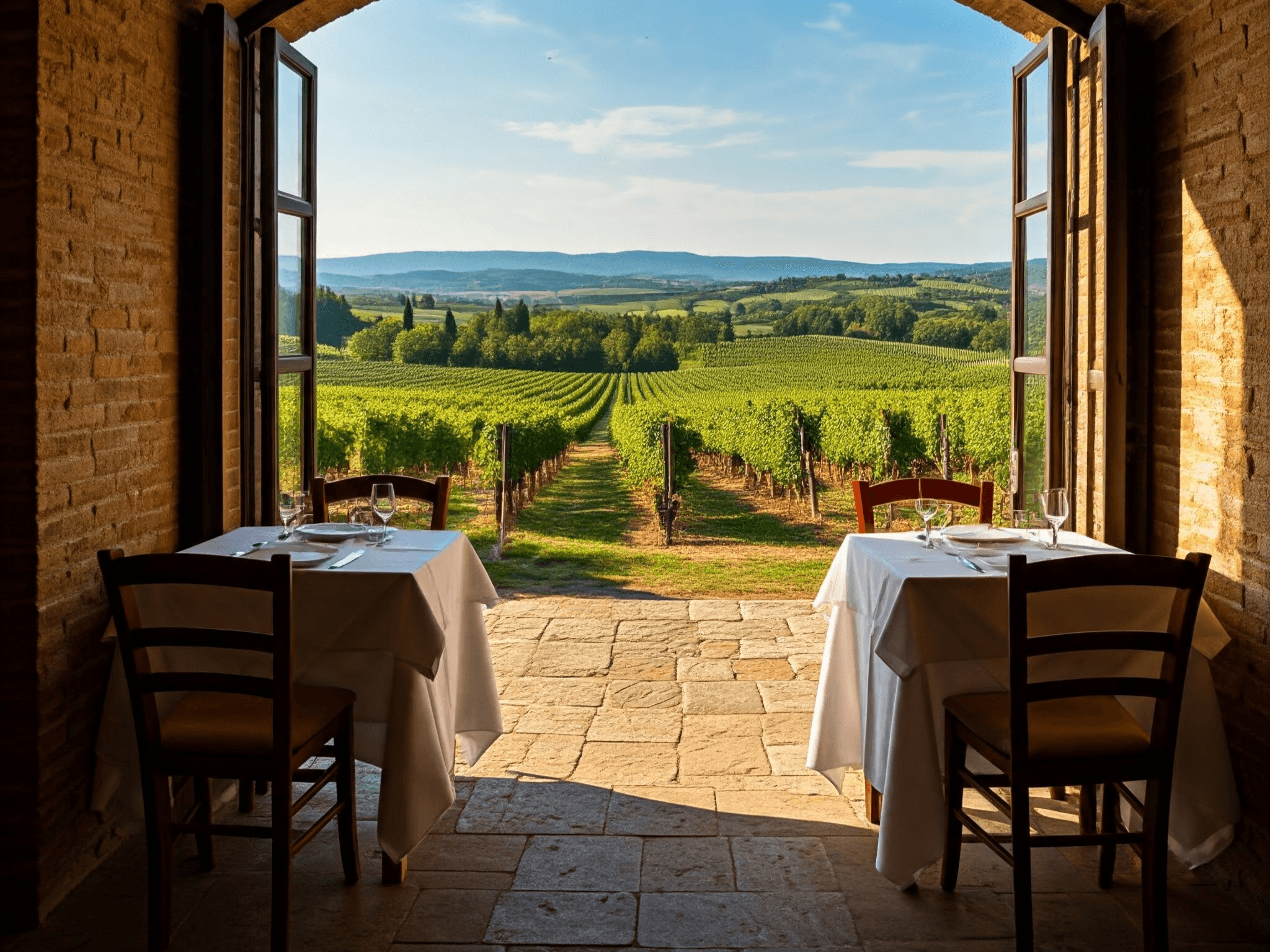 Immagine di copertina per Trattorie, osterie e ristoranti con vista, ecco dove mangiare nel Chianti su Chianti